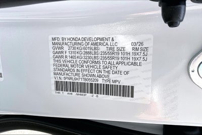 2026 Honda Odyssey Sport-L