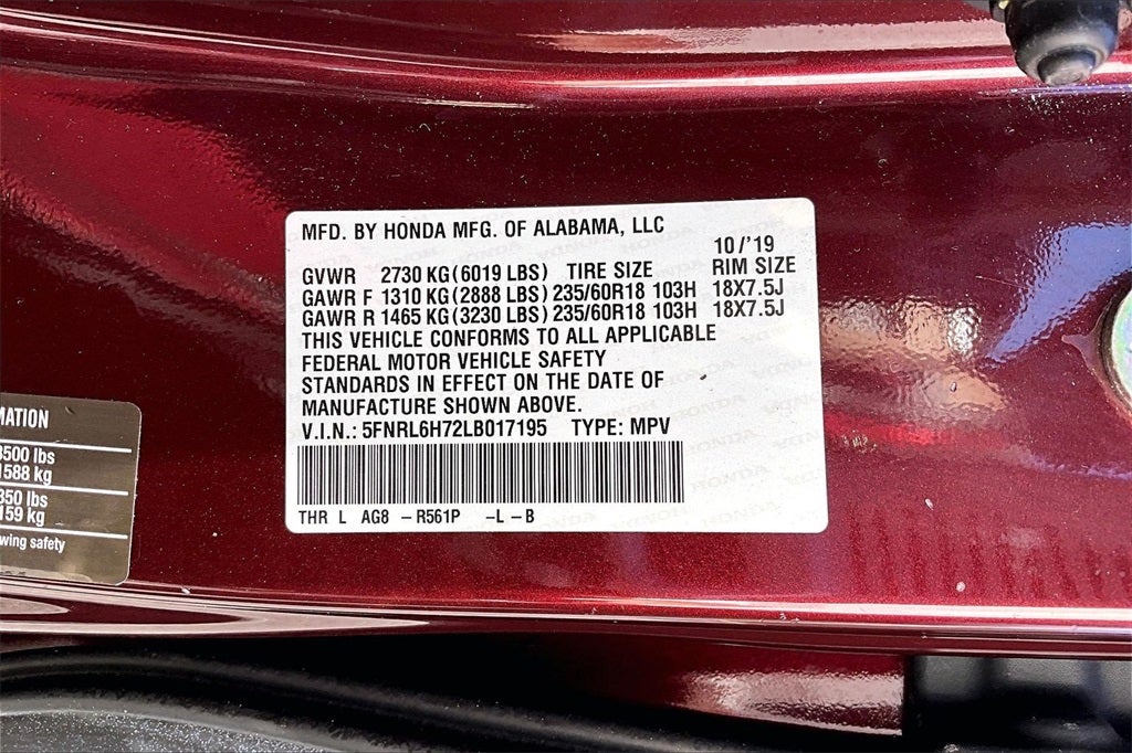 2020 Honda Odyssey EX-L