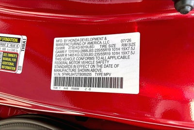 2026 Honda Odyssey Sport-L