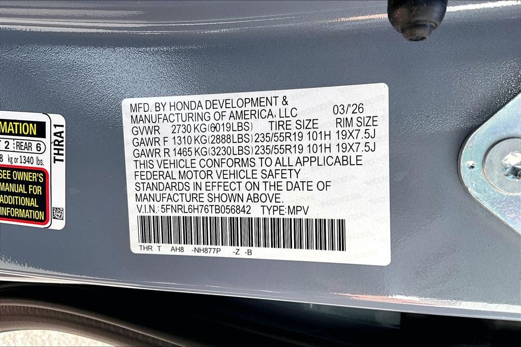 2026 Honda Odyssey Sport-L