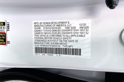 2026 Honda Odyssey Sport-L