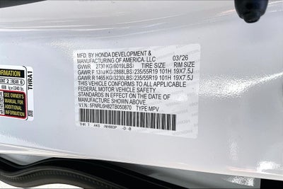 2026 Honda Odyssey Touring