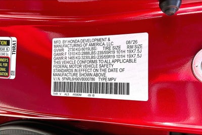 2027 Honda Odyssey Elite