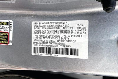2022 Honda Odyssey Elite