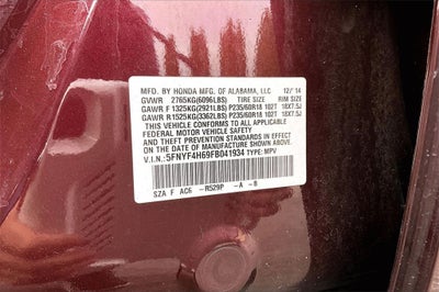 2015 Honda Pilot EX-L w/Rear Entertainment System