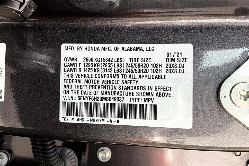 2021 Honda Pilot Special Edition