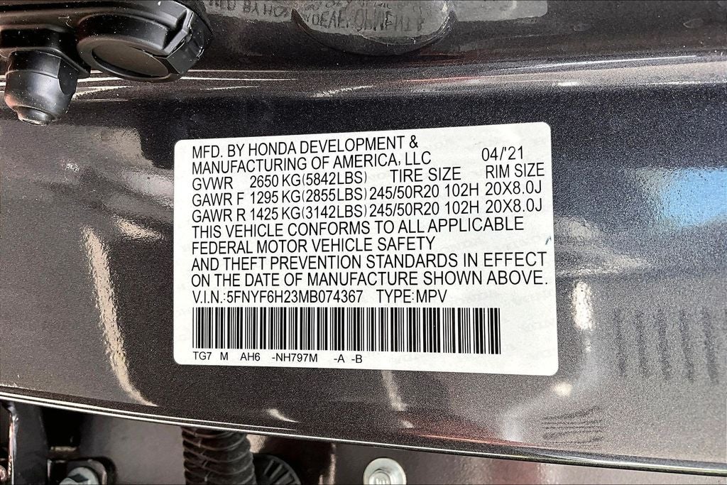 2021 Honda Pilot Special Edition