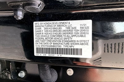 2022 Honda Pilot Special Edition