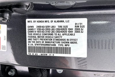 2021 Honda Passport Elite