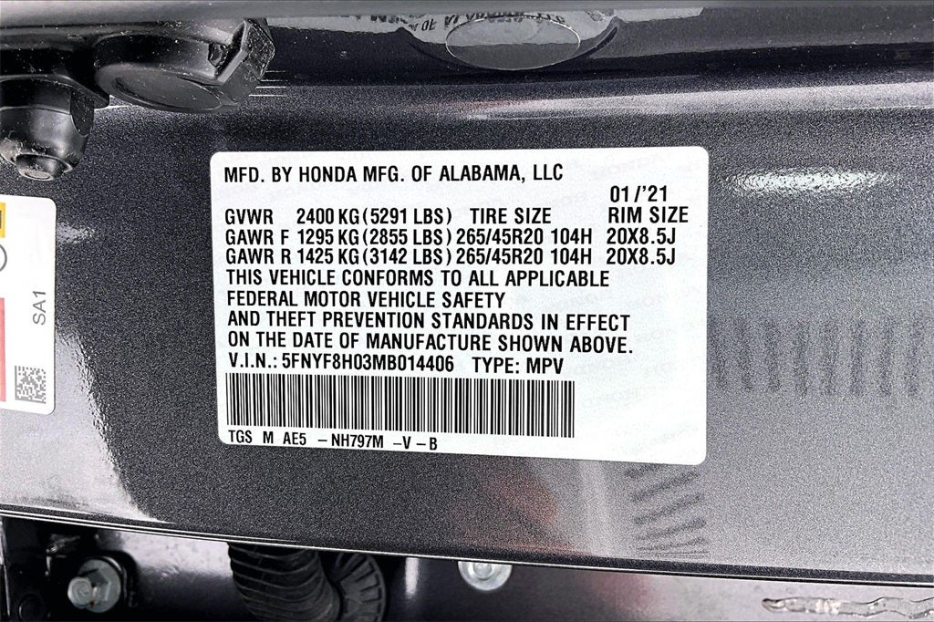 2021 Honda Passport Elite