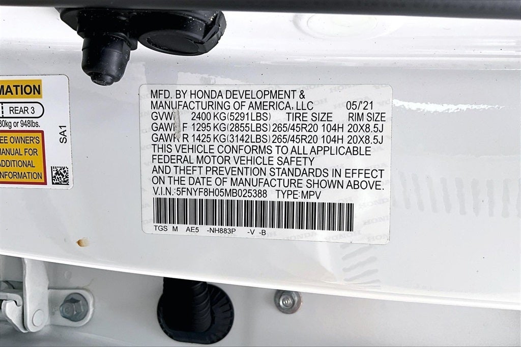 2021 Honda Passport Elite