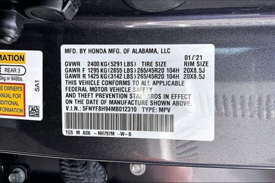 2021 Honda Passport Touring