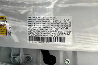 2026 Honda Passport RTL Blackout