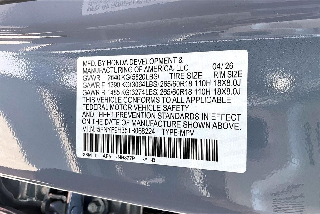 2026 Honda Passport RTL
