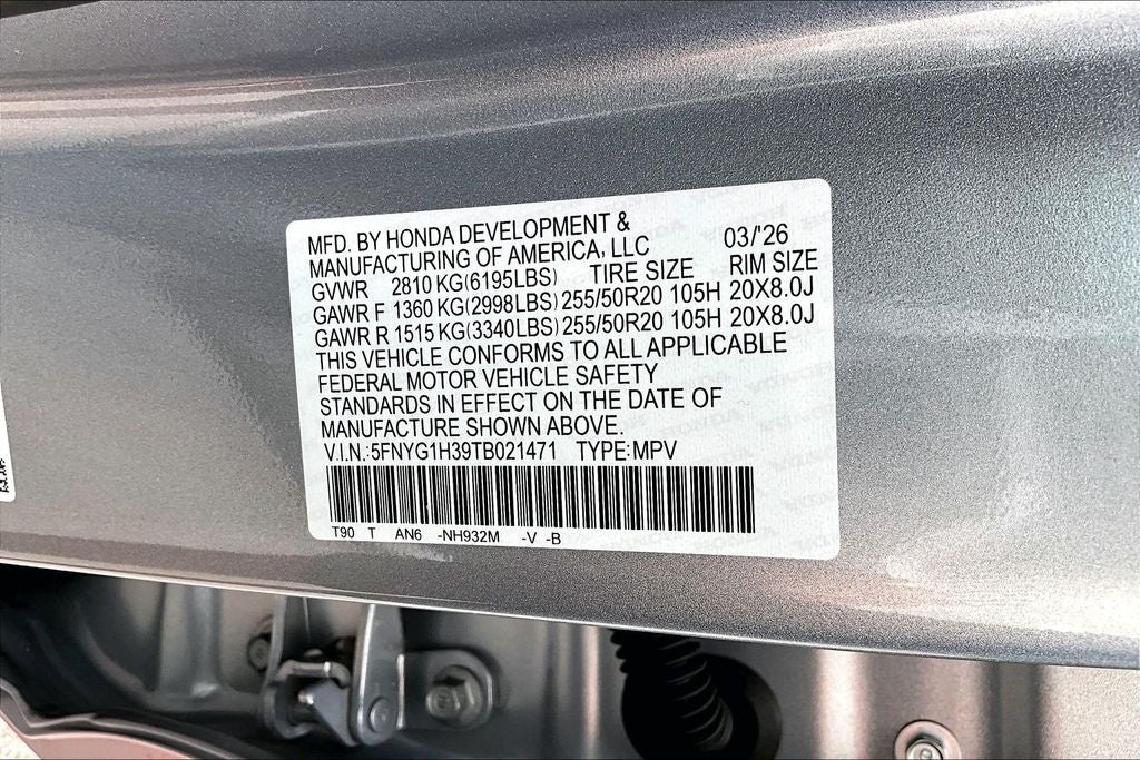 2026 Honda Pilot Sport