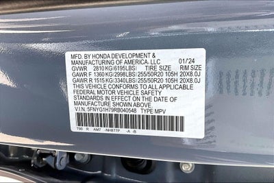 2024 Honda Pilot Touring