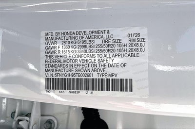 2026 Honda Pilot Black Edition