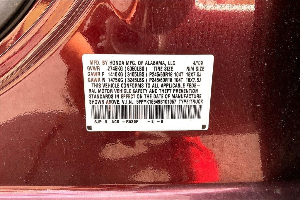 2009 Honda Ridgeline RTL
