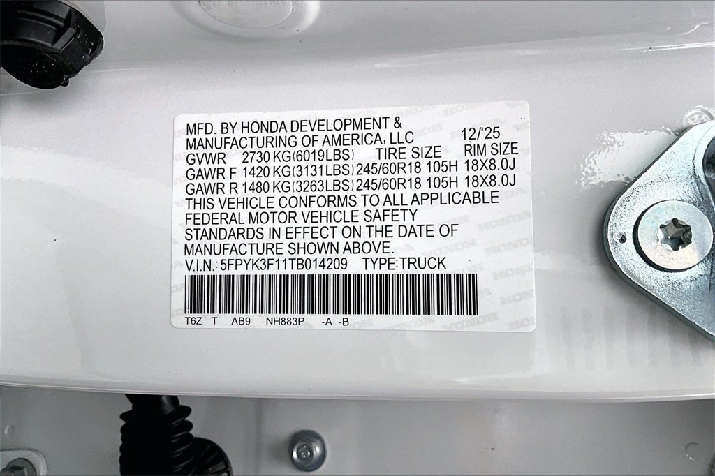 2026 Honda Ridgeline Sport