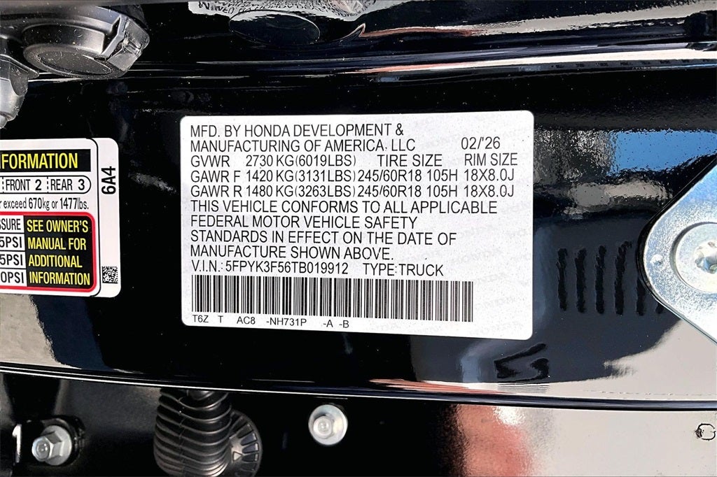 2026 Honda Ridgeline RTL