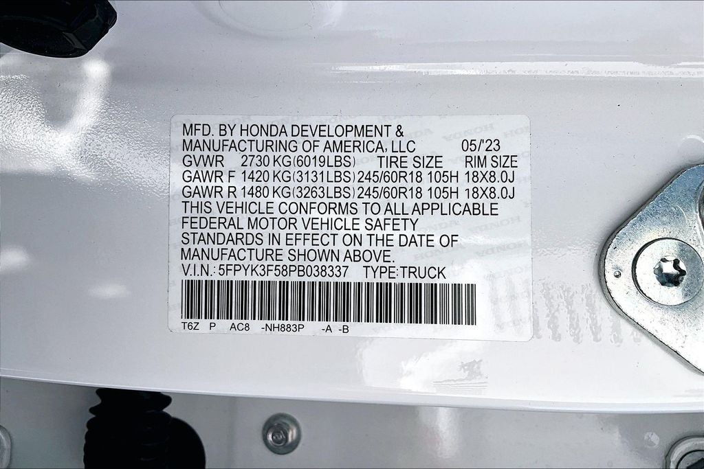 2023 Honda Ridgeline RTL