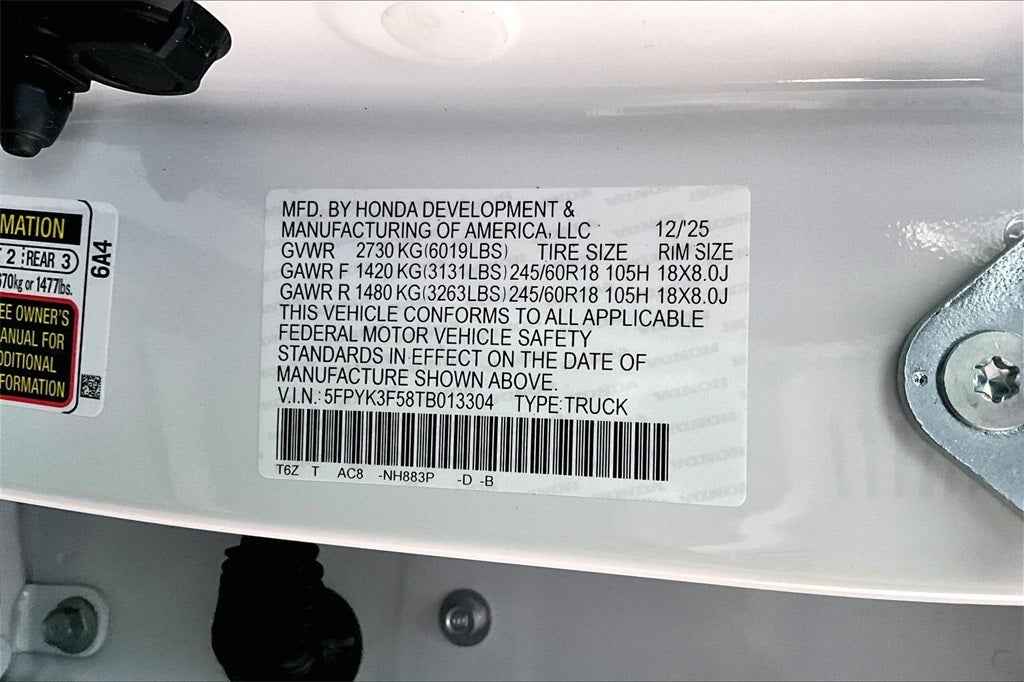 2026 Honda Ridgeline RTL