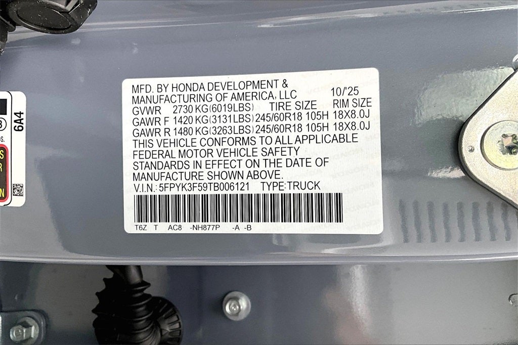 2026 Honda Ridgeline RTL