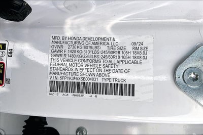 2025 Honda Ridgeline RTL