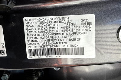 2026 Honda Ridgeline TrailSport+