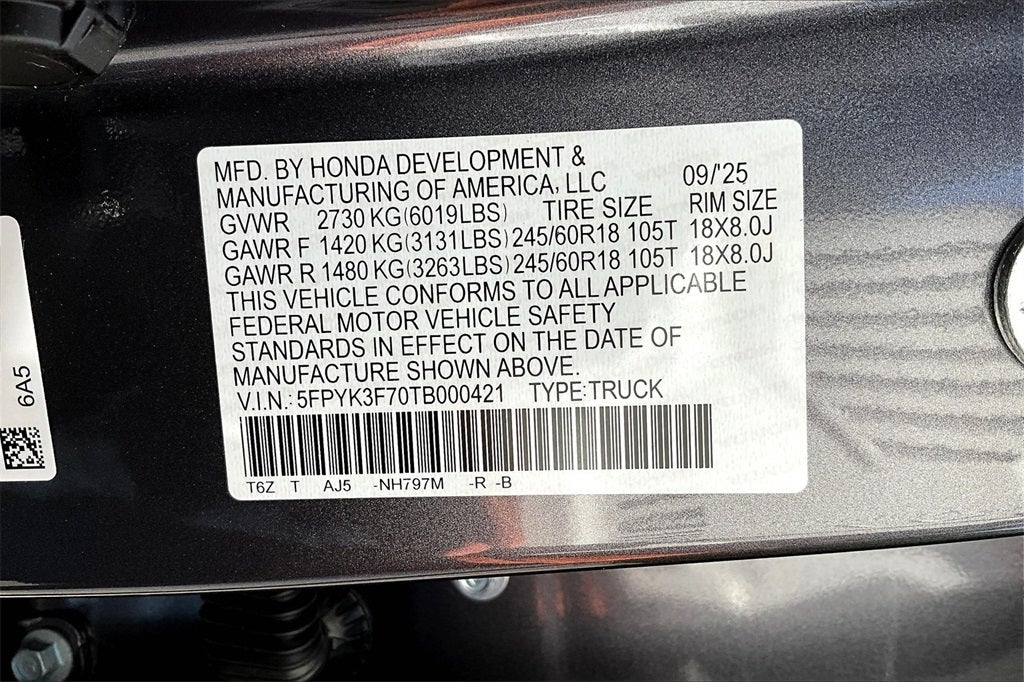 2026 Honda Ridgeline TrailSport+