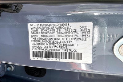 2023 Honda Ridgeline RTL-E