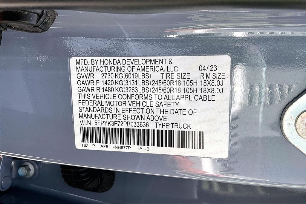 2023 Honda Ridgeline RTL-E