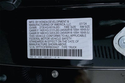 2024 Honda Ridgeline Black Edition
