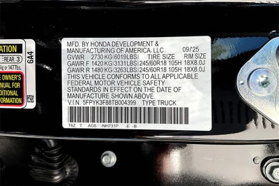 2026 Honda Ridgeline Black Edition