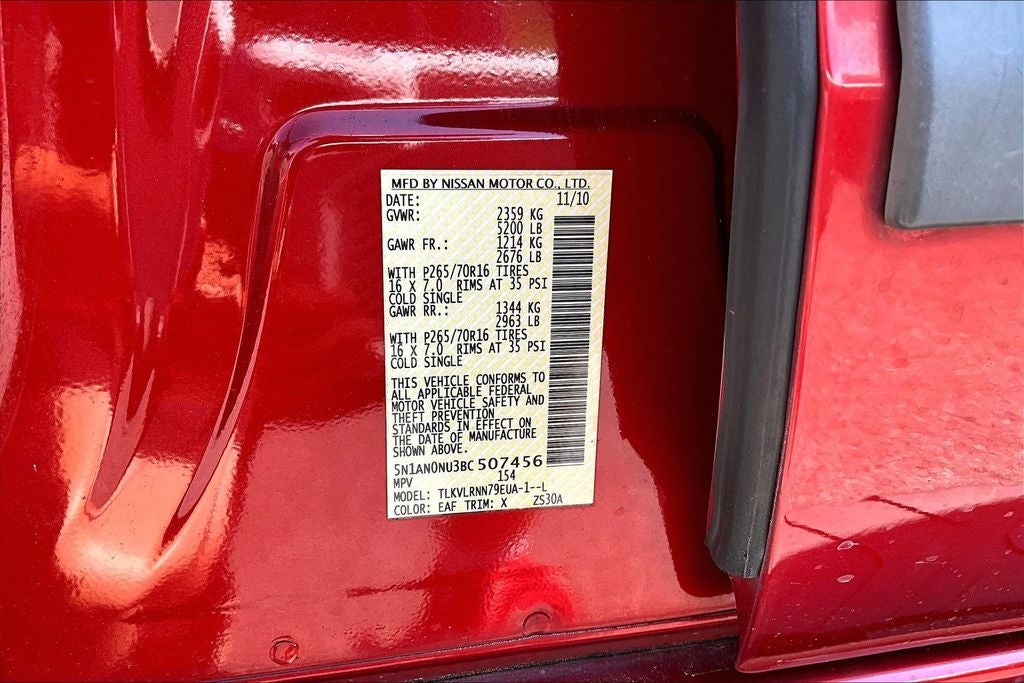 2011 Nissan Xterra S