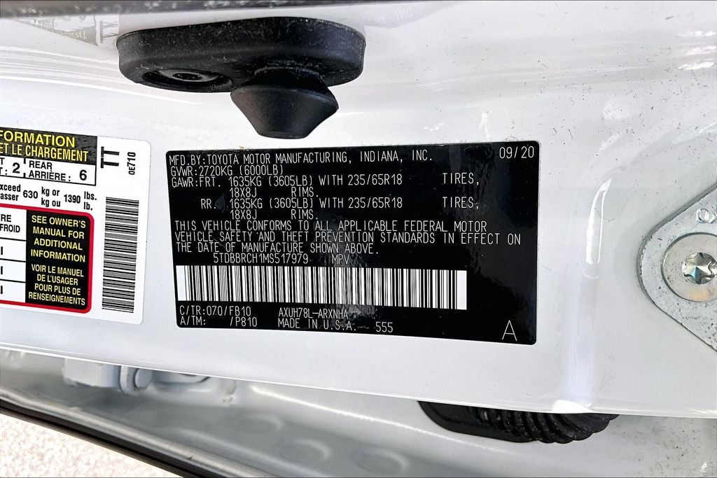 2021 Toyota Highlander Hybrid LE