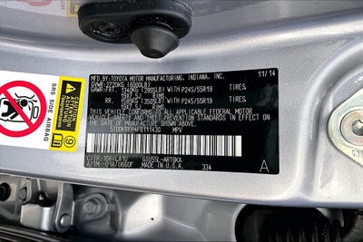 2015 Toyota Highlander Limited Platinum V6