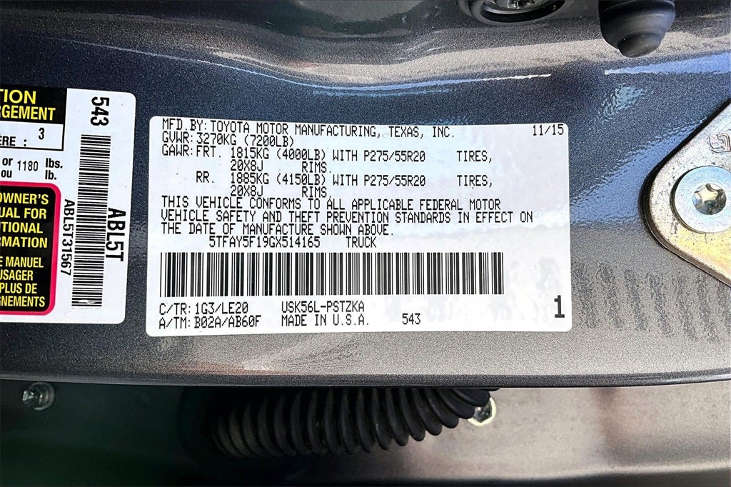 2016 Toyota Tundra Platinum 5.7L V8