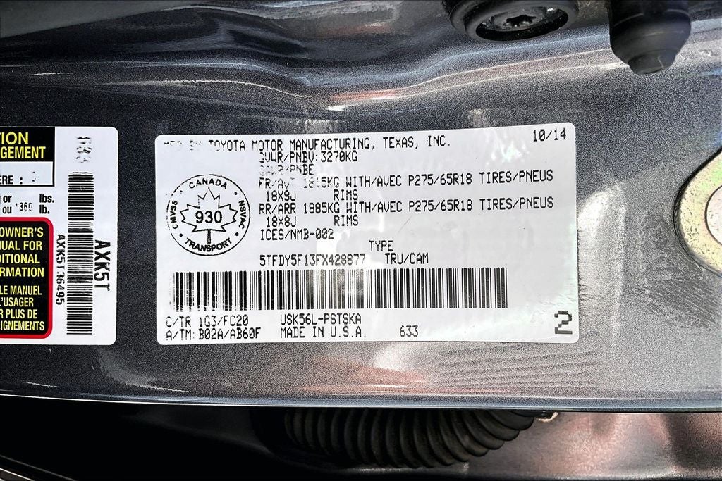 2015 Toyota Tundra SR5 CrewMax