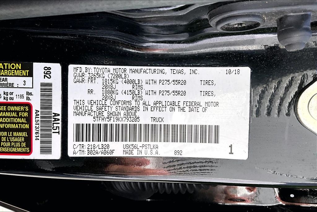 2019 Toyota Tundra Limited CrewMax