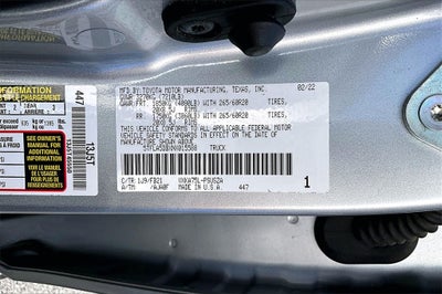 2022 Toyota Tundra SR5