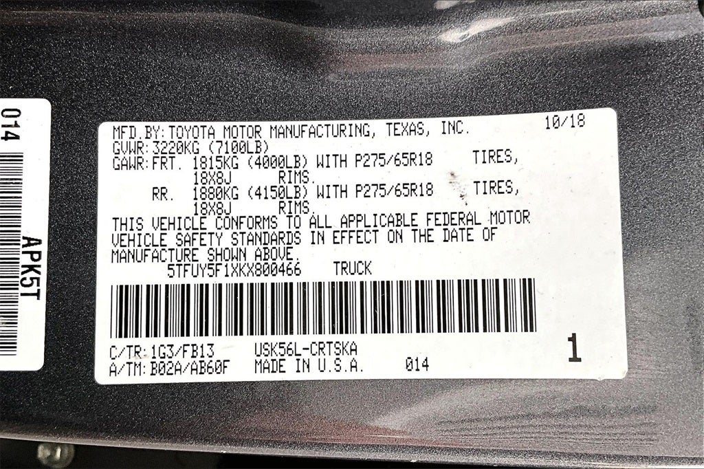 2019 Toyota Tundra SR5