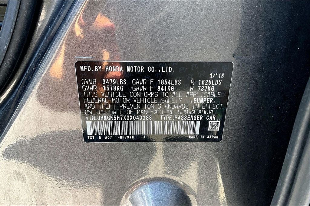 2016 Honda Fit EX