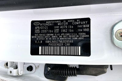 2021 Hyundai Elantra Hybrid Limited