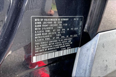 2016 Volkswagen Tiguan S 4Motion