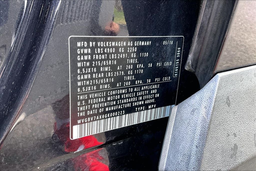 2016 Volkswagen Tiguan S 4Motion